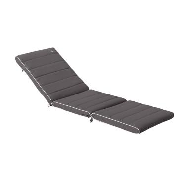 Cuscino Lettino 64x200 Grigio Bordo | Re Garden