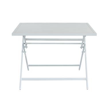Tavolo Alluminio Dionisio Richiudibile Bianco cm.100x70 | Re Garden