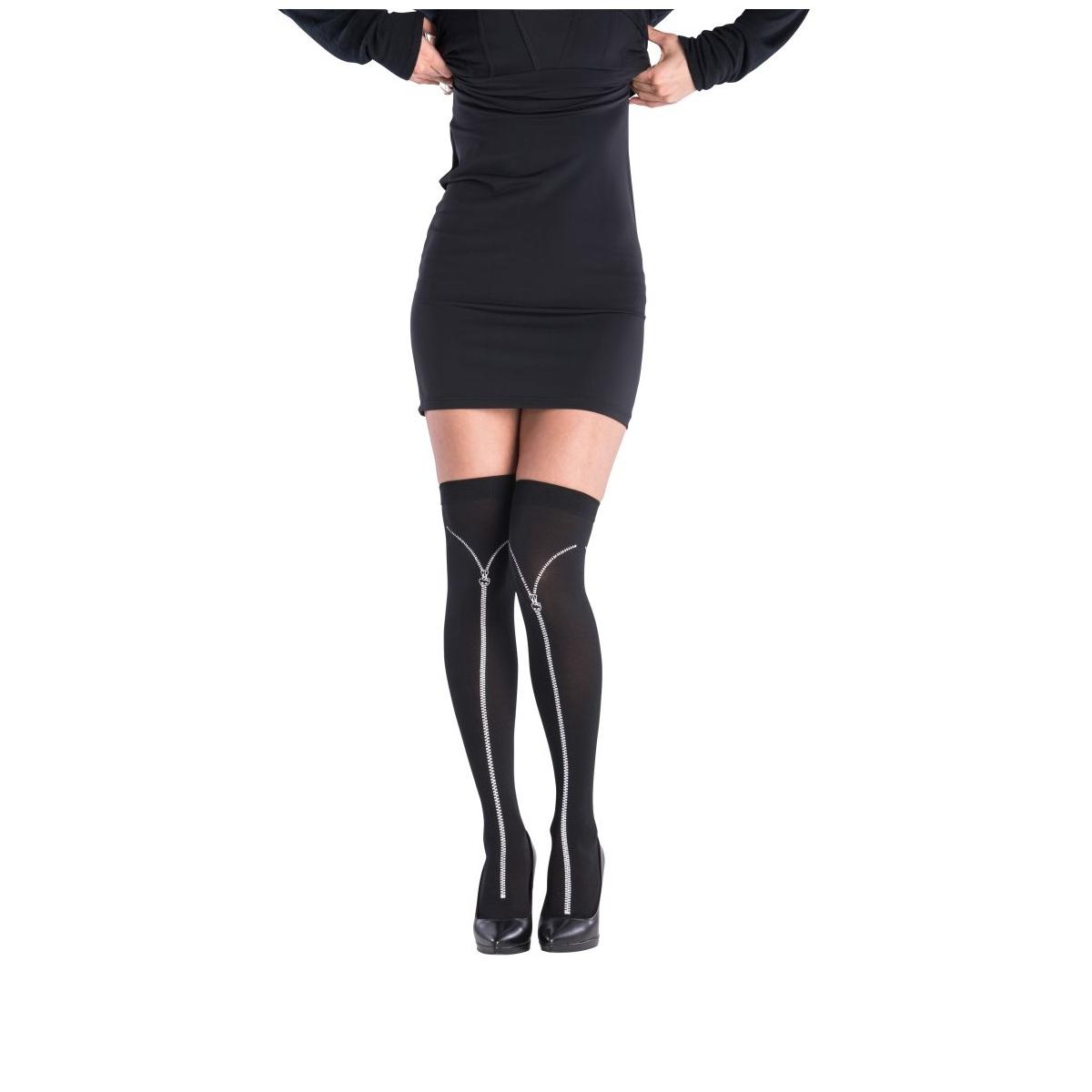 Collant Nere con Cerniera Stampata |Carnival Toys