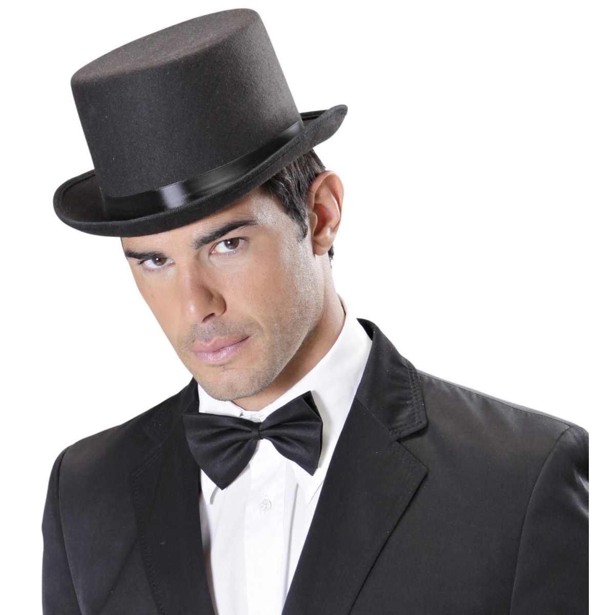 Cappello Cilindro Nero Feltro Spesso |Widmann