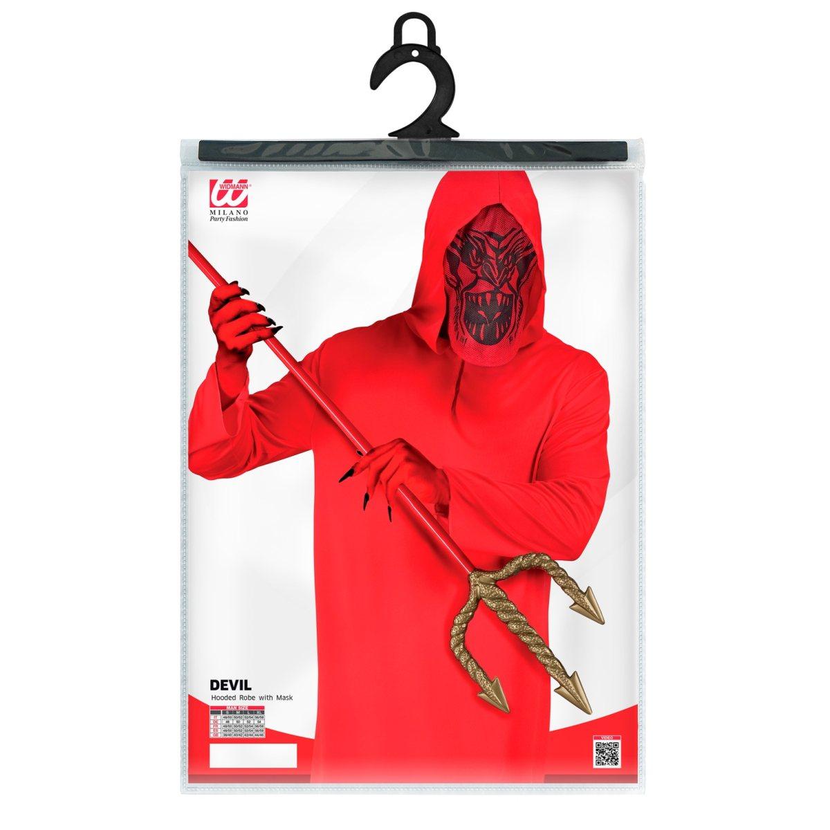 Costume Diavolo Rosso con Cappuccio |Widmann