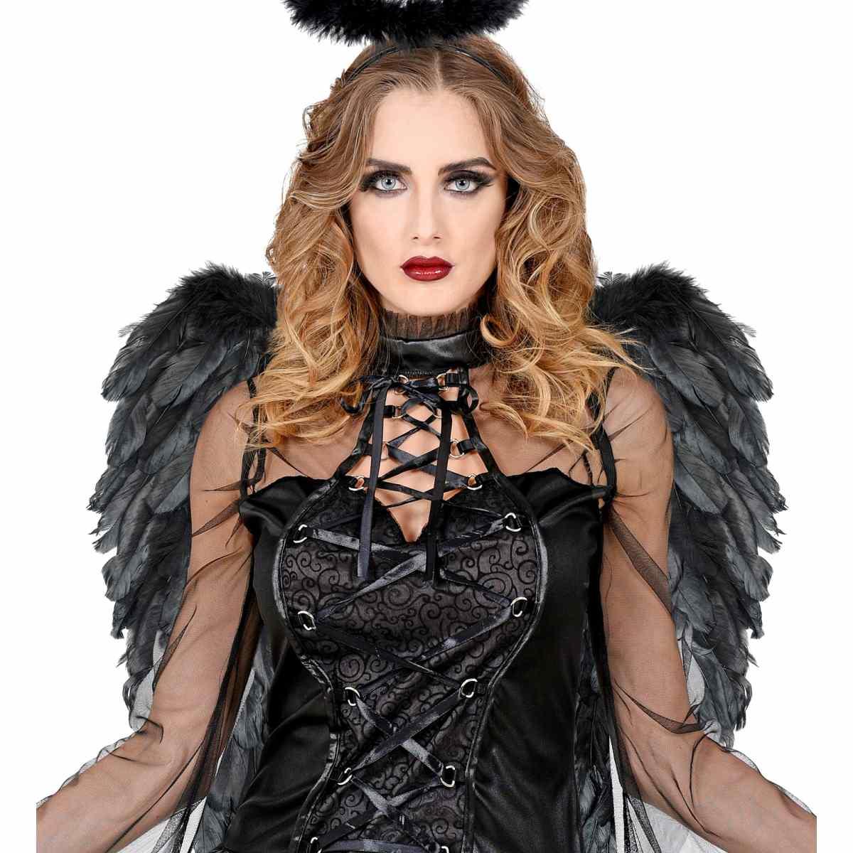 Ali Piumate Nere cm.50x50 |Widmann