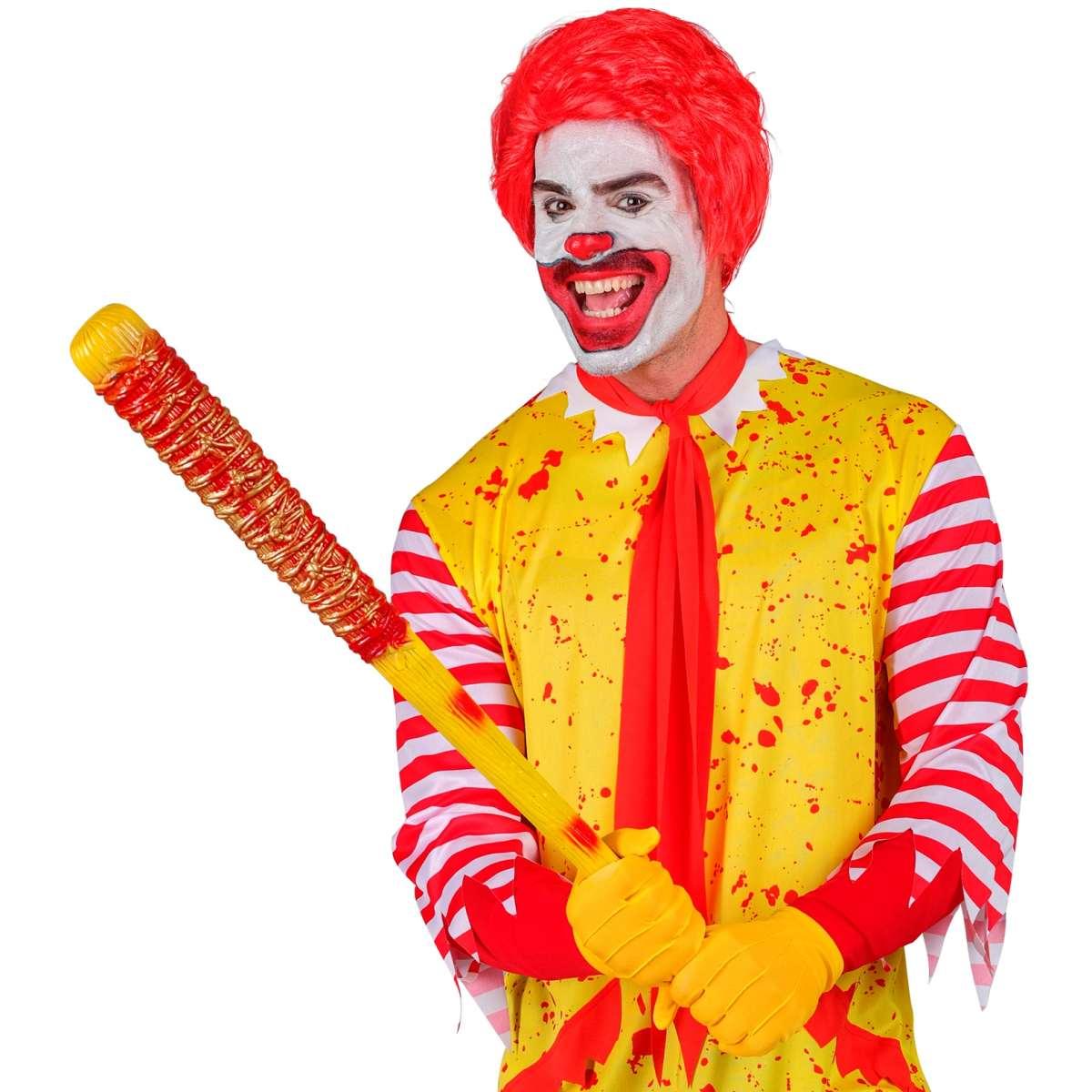 Mazza Baseball Insanguinata con Filo Spinato cm.75 |Widmann