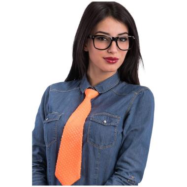 Cravatta con Paillettes Arancione |Carnival Toys