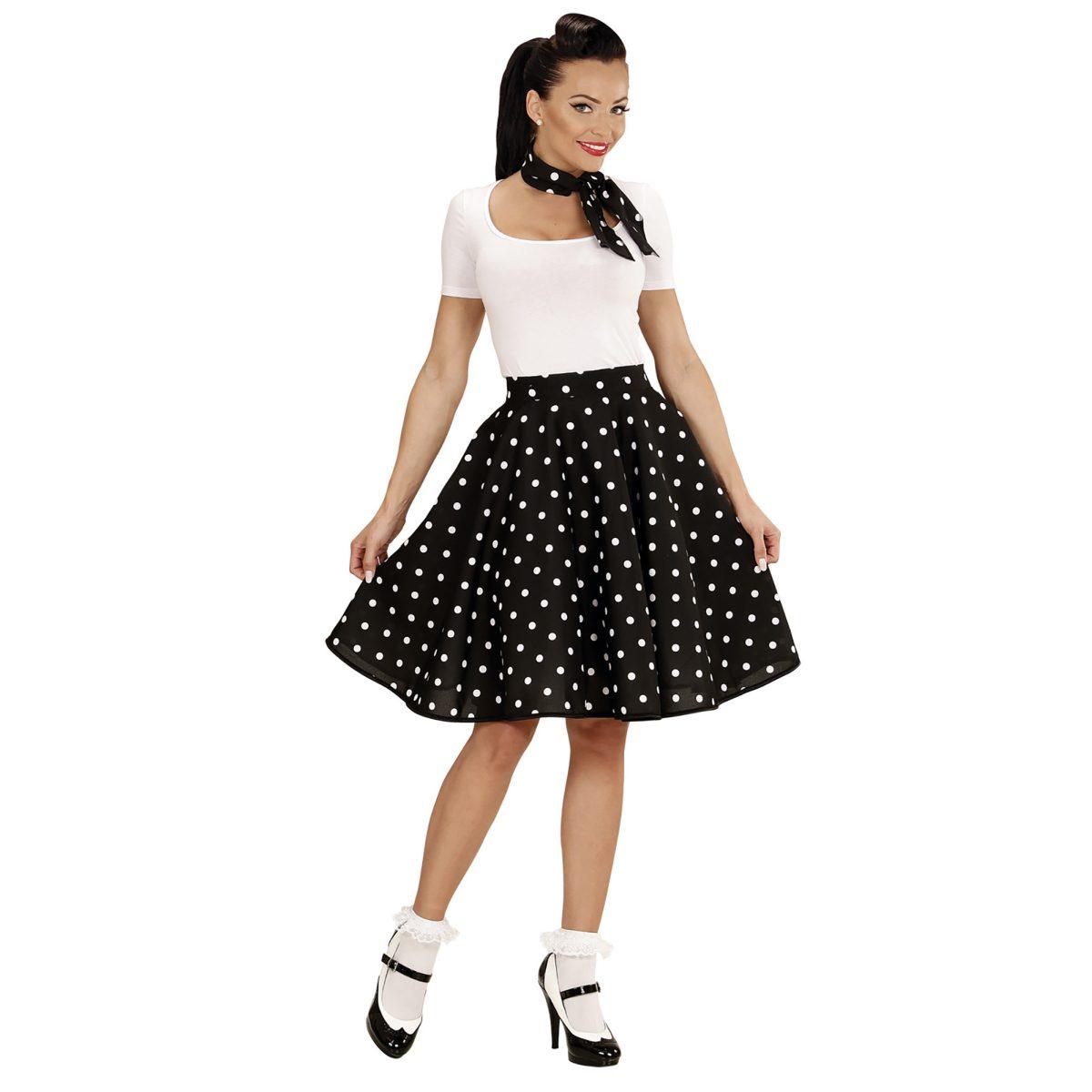 Gonna Pin Up Anni '50/'60 a Pois |Widmann