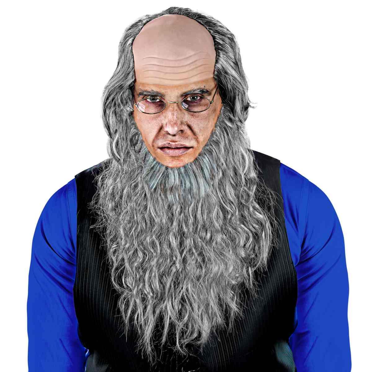 Parrucca Amish con Calotta Barba e Occhiali |Widmann