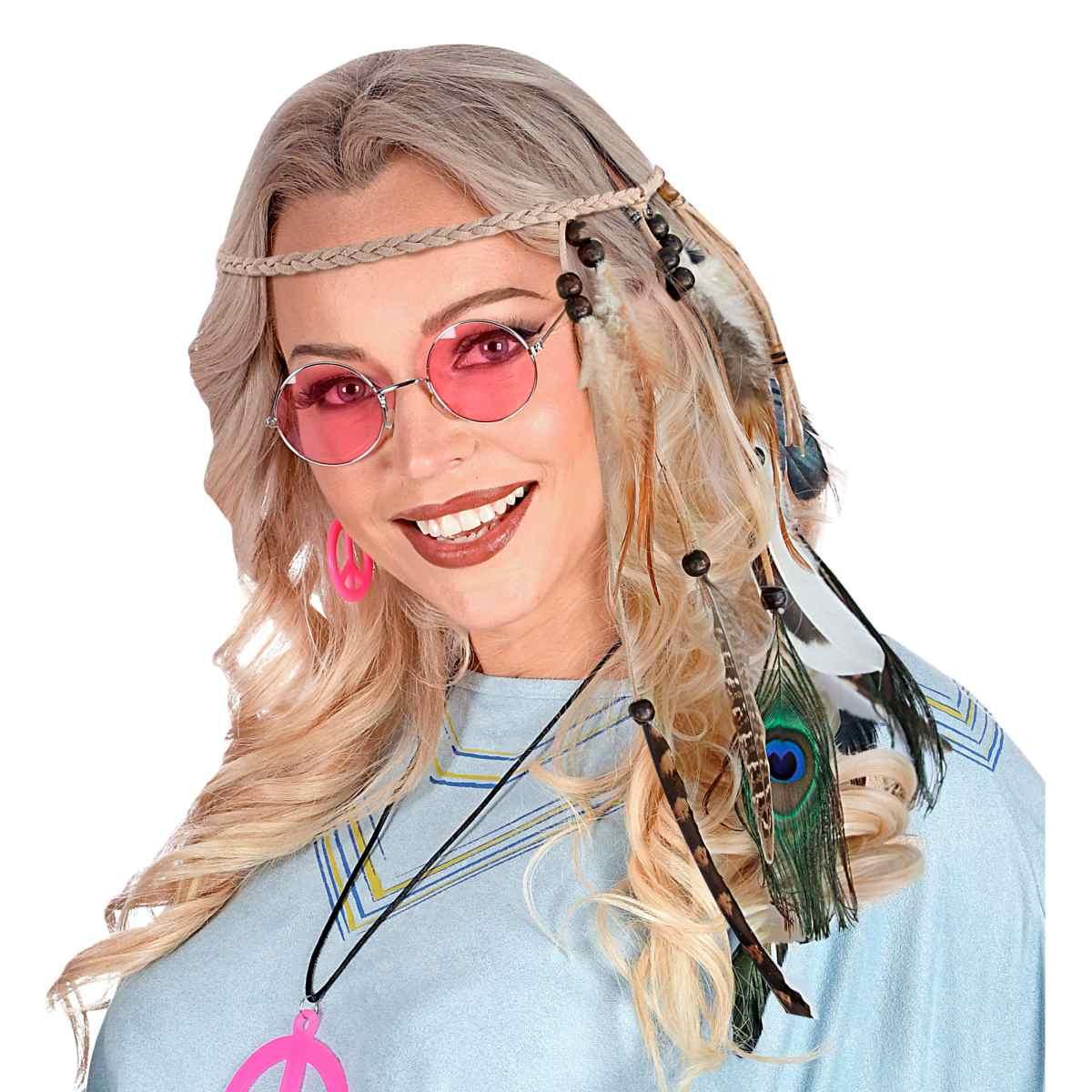 Fascia Capelli Indiana con Perline e Piume |Widmann