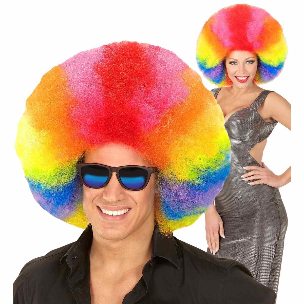 Parrucca Afro Multicolor |Widmann