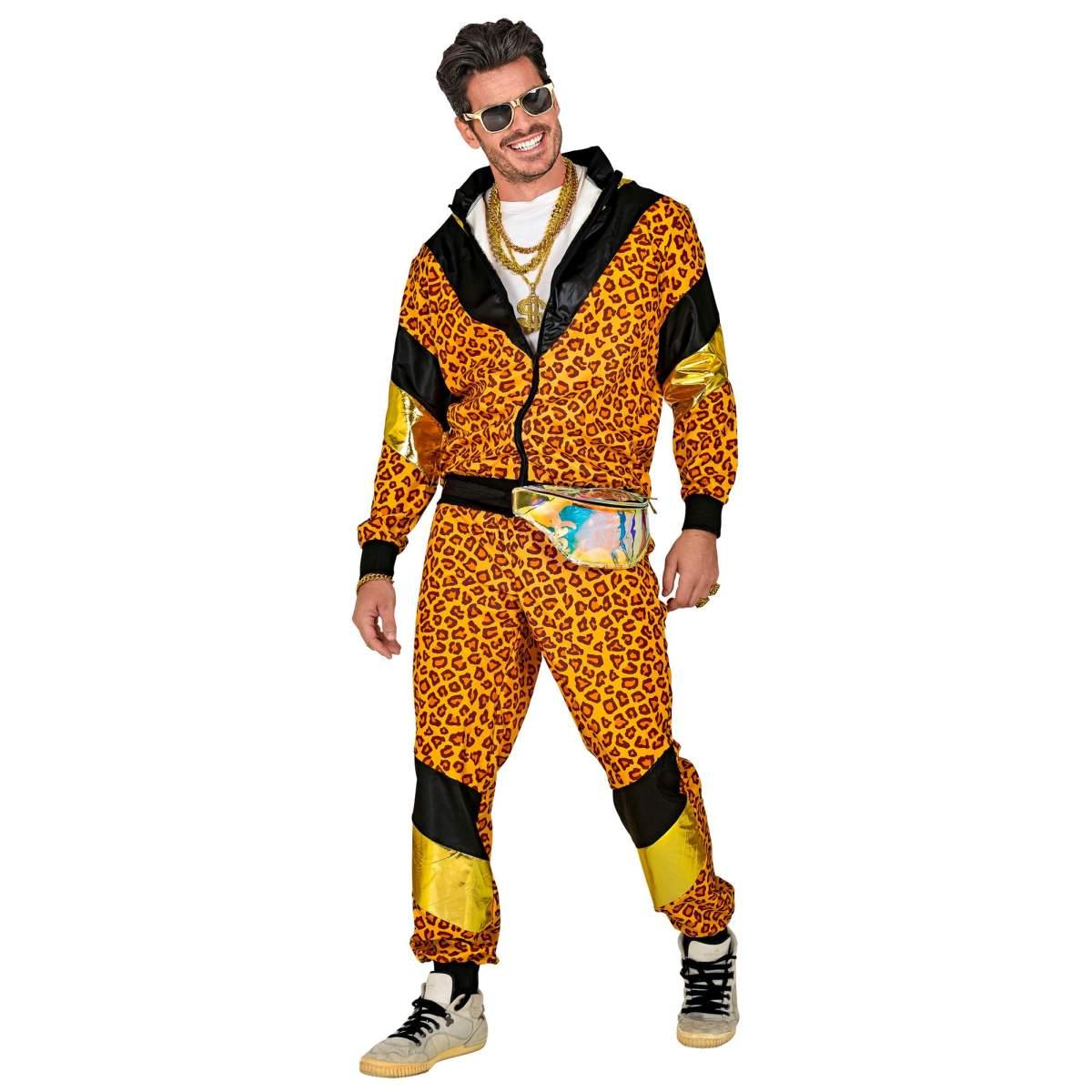 Costume Tuta Anni '70/'80 Dance Leopardata |Widmann