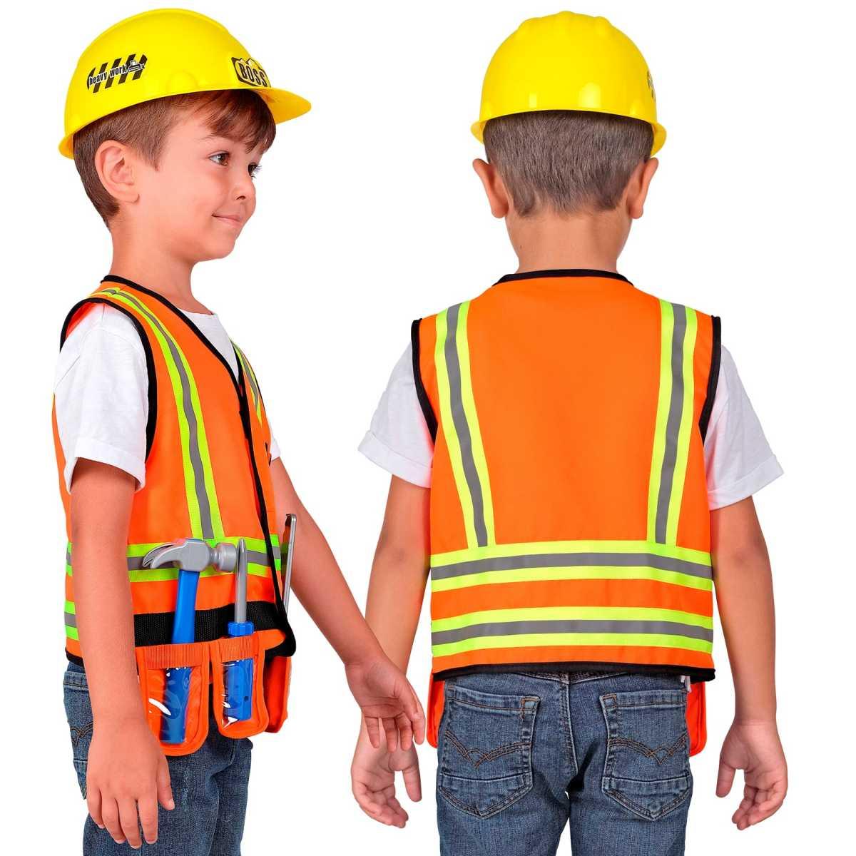 Costruttore Gilet Casco Attrezzi Set pz.5 |Widmann