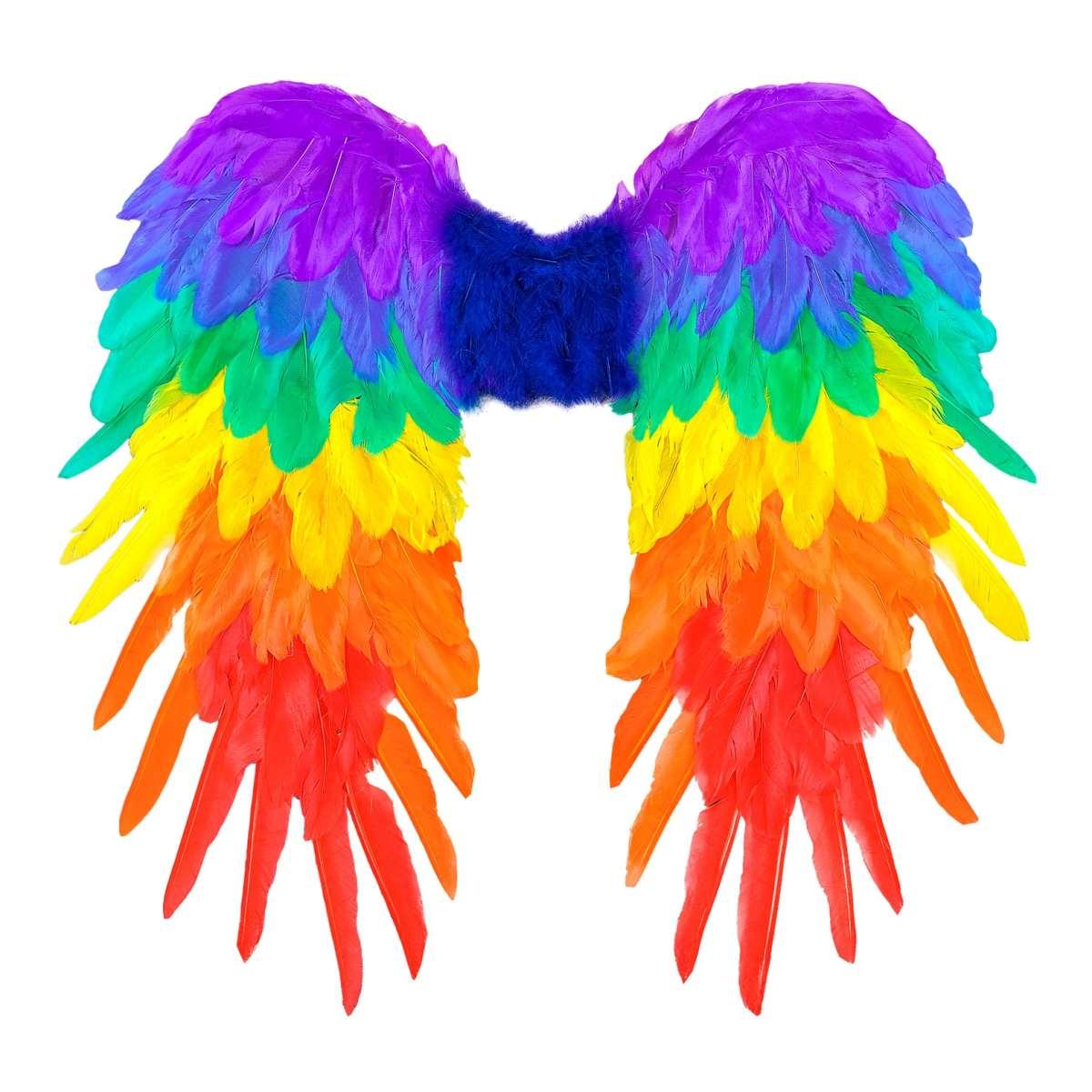 Ali Piumate Arcobaleno Multicolor cm.50x50 |Widmann