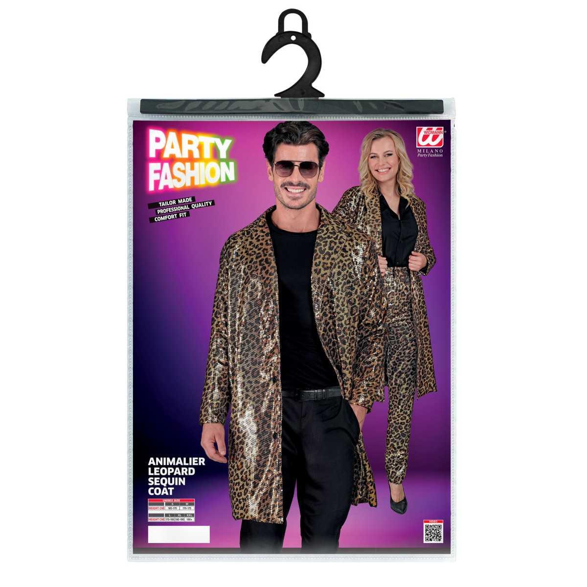 Cappotto Party Disco Animalier Leopardato |Widmann