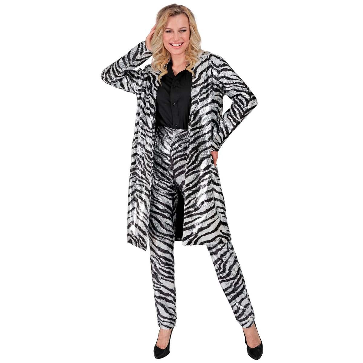 Cappotto Party Disco Animalier Zebra |Widmann