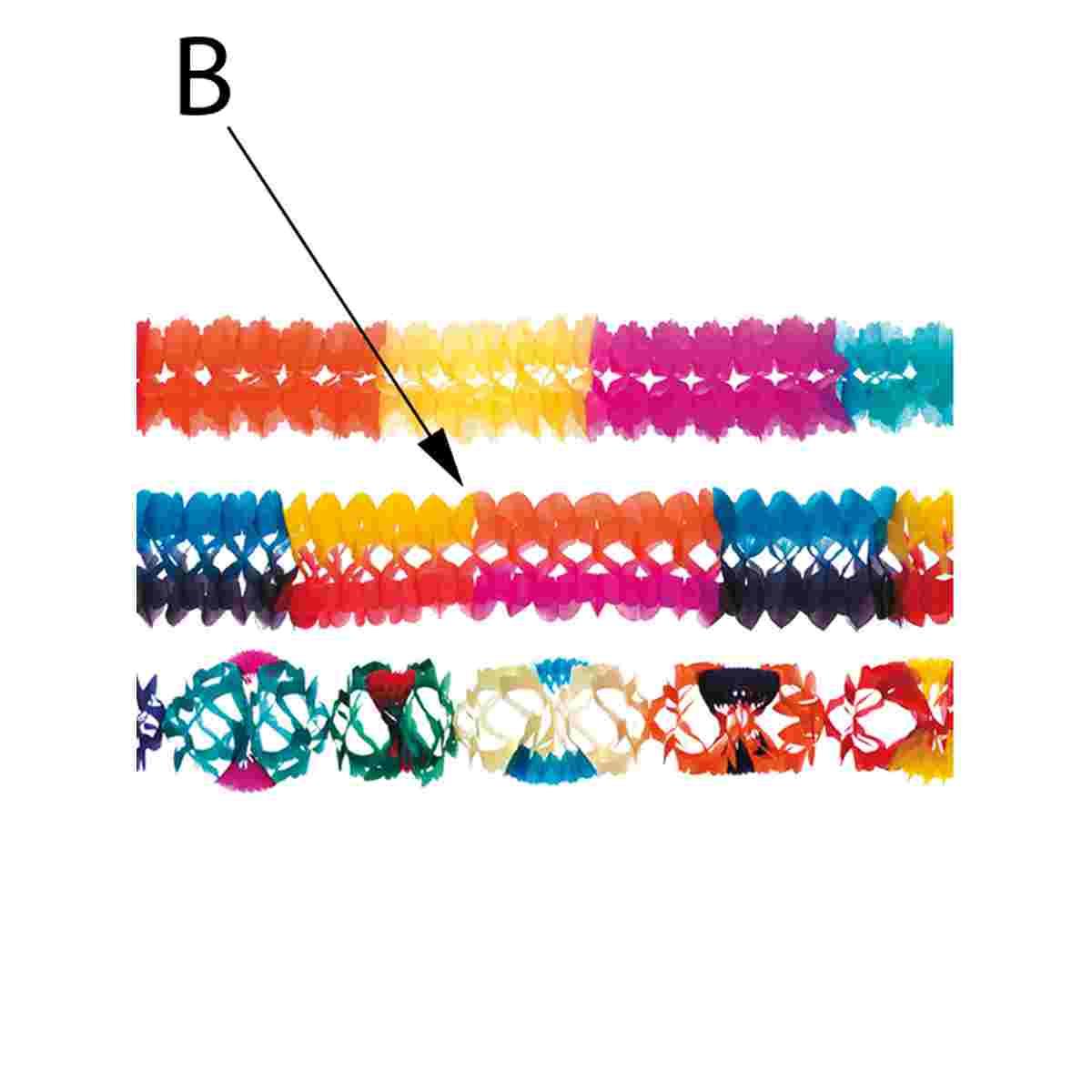 Festone Party Color mt.3 Assoertito 3 Modelli |Carnival Toys