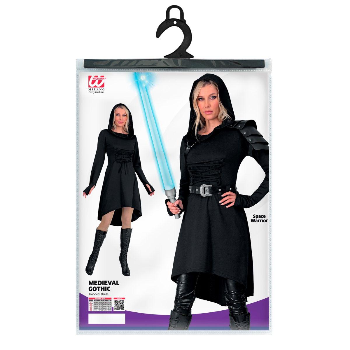 Costume Gotica Medievale Nero |Widmann