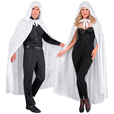 Mantello cm.140 Bianco Velluto con Cappuccio |Widmann