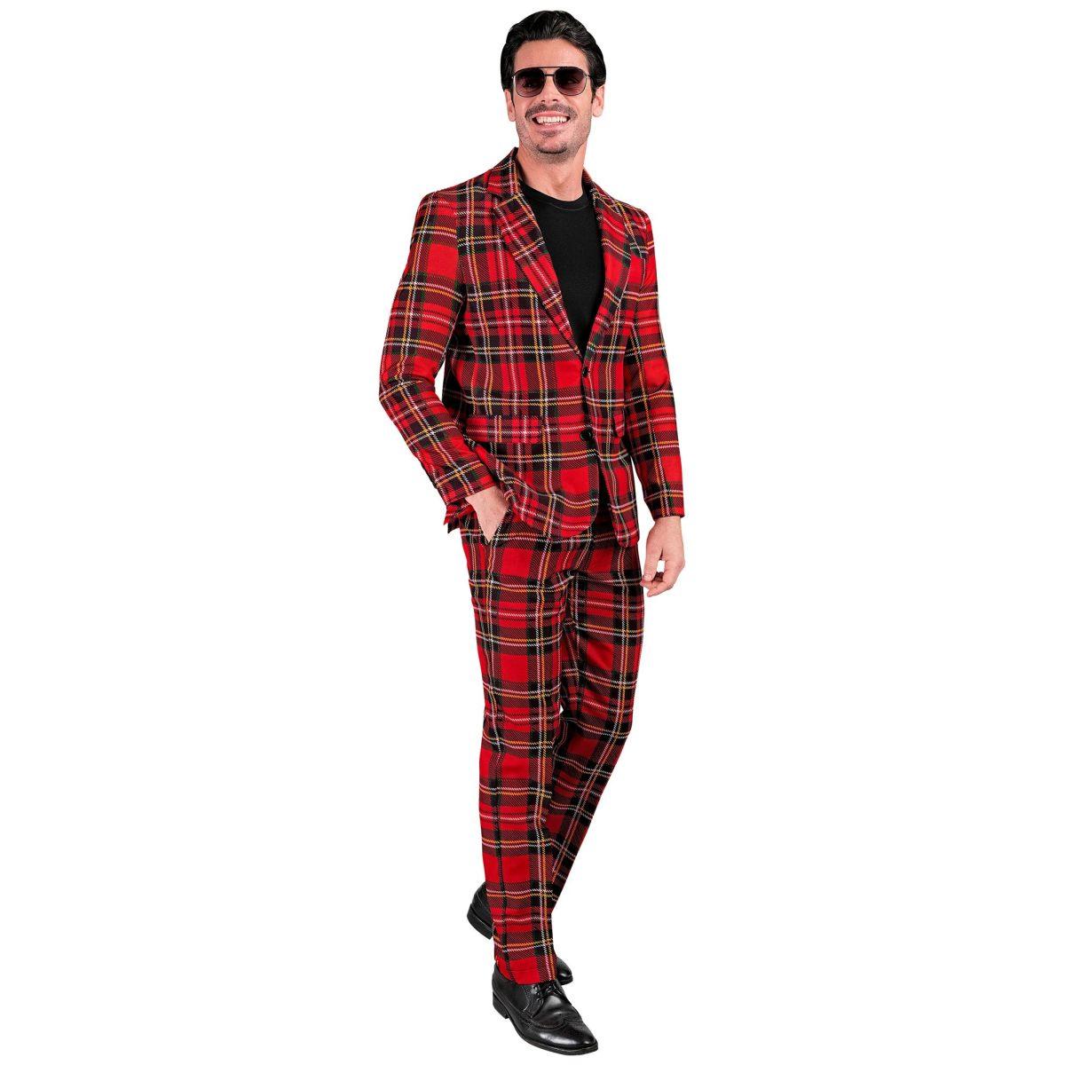 Costume Completo Tartan Rosso |Widmann