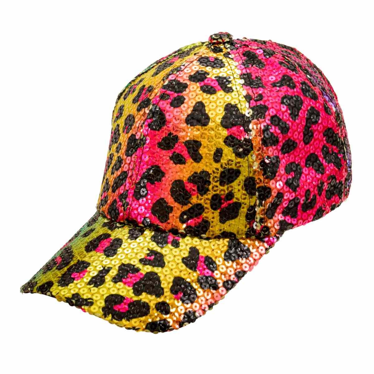 Cappello Berretto Animalier Leopardo Paillettes Multicolor |Widmann