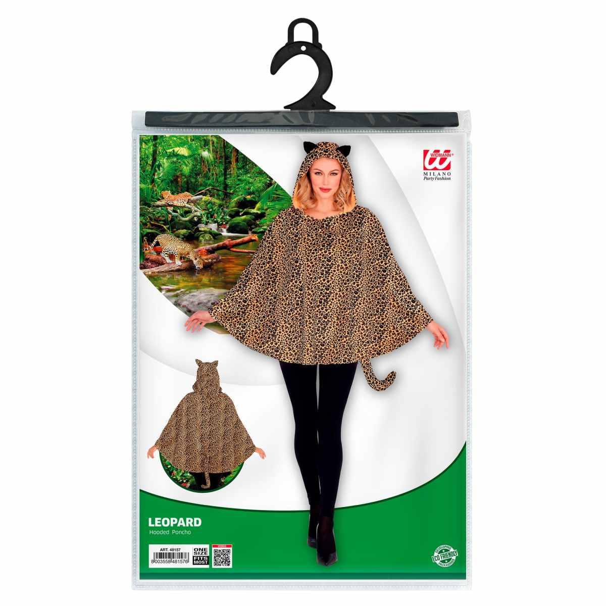 Poncho Leopardo con Cappuccio |Widmann
