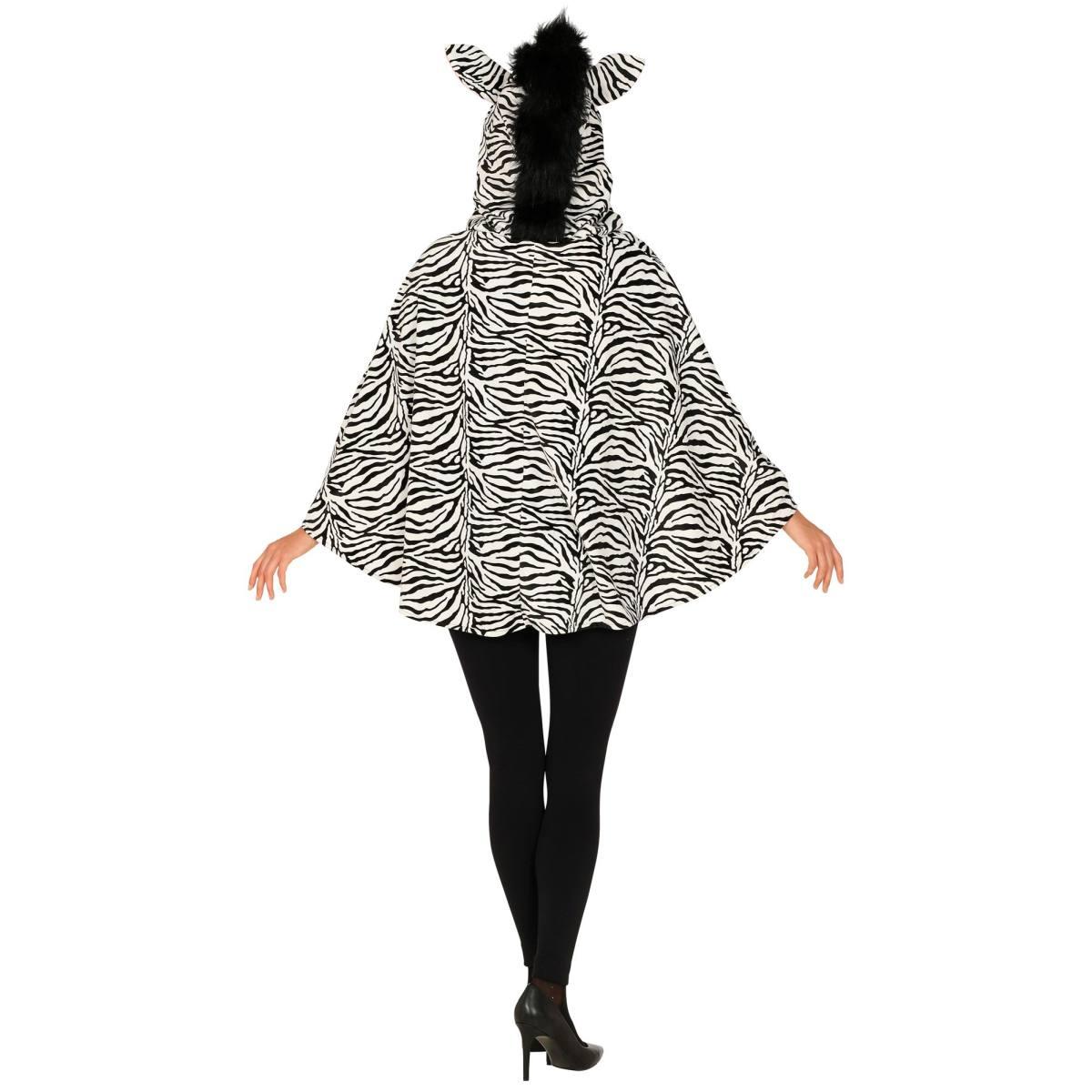 Poncho Zebra con Cappuccio |Widmann