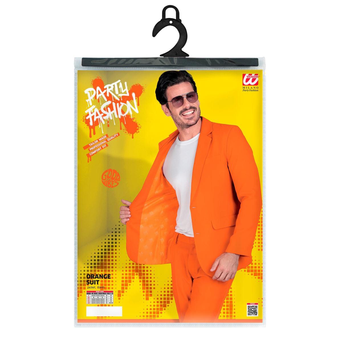 Costume Completo Party Disco Arancione |Widmann