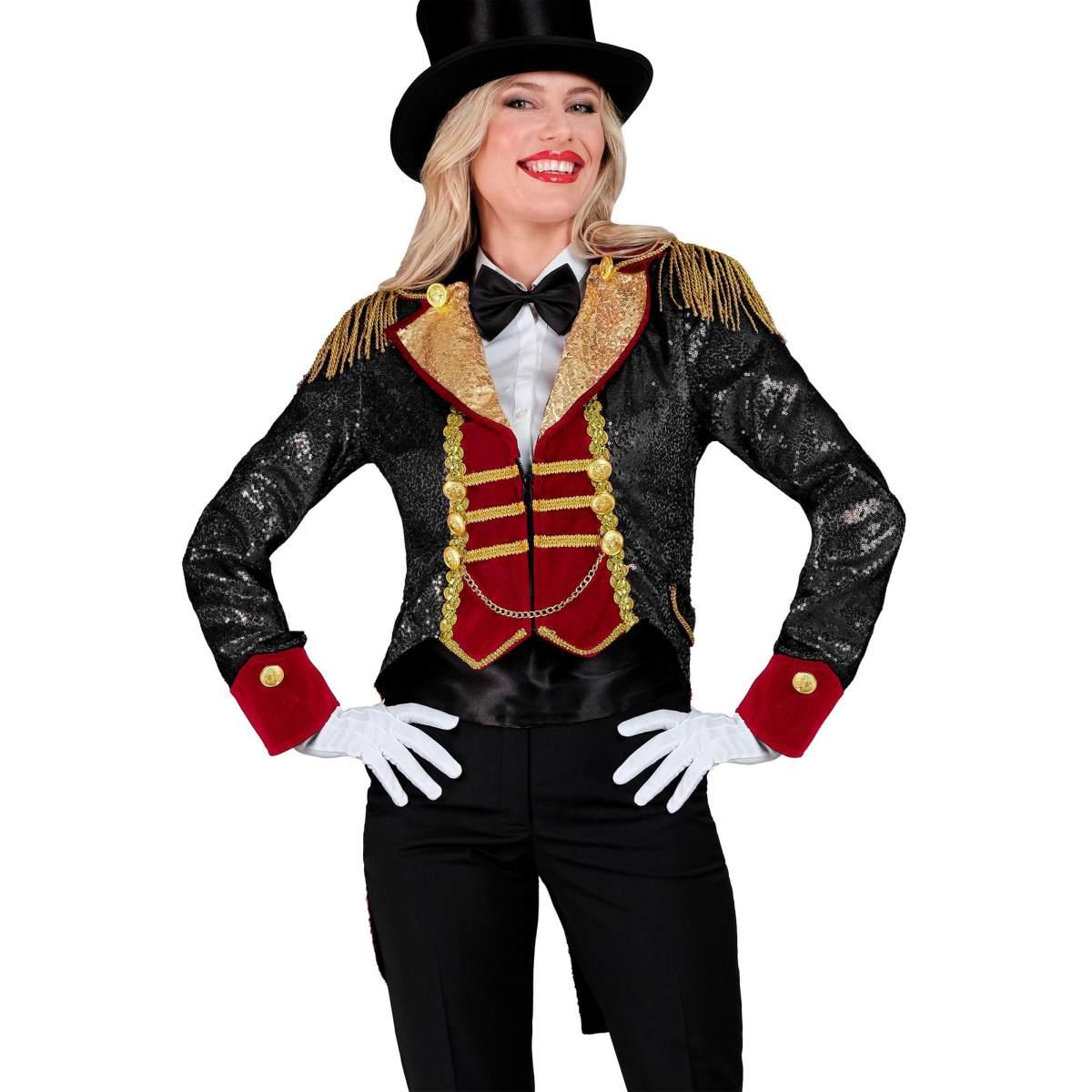 Giacca Frac Domatrice Nera con Paillettes |Widmann