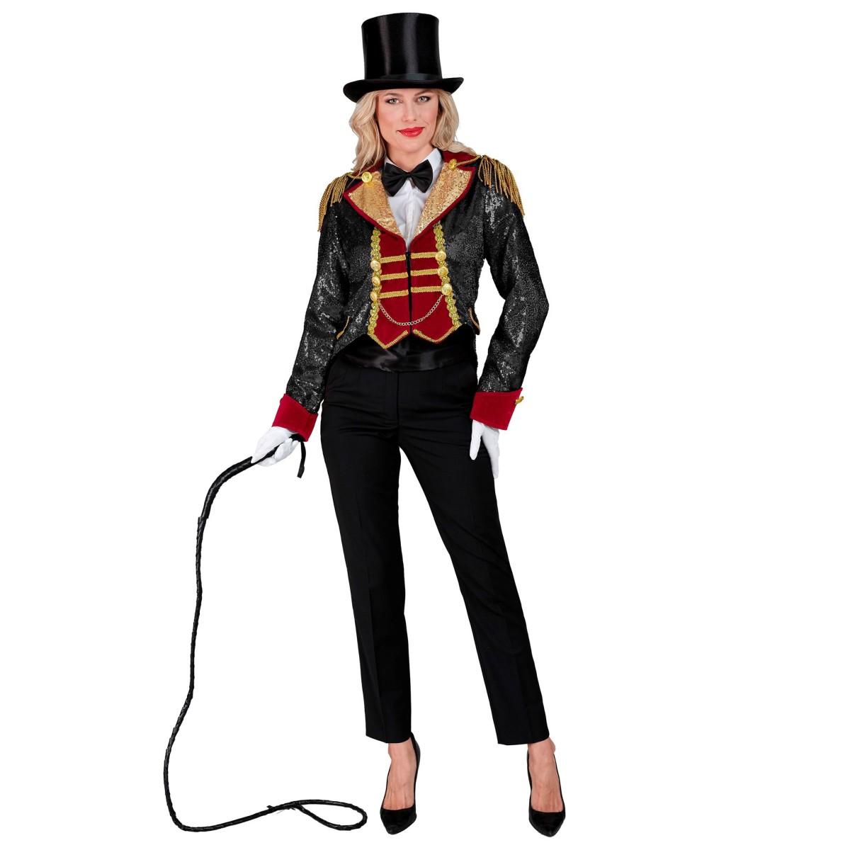 Giacca Frac Domatrice Nera con Paillettes |Widmann