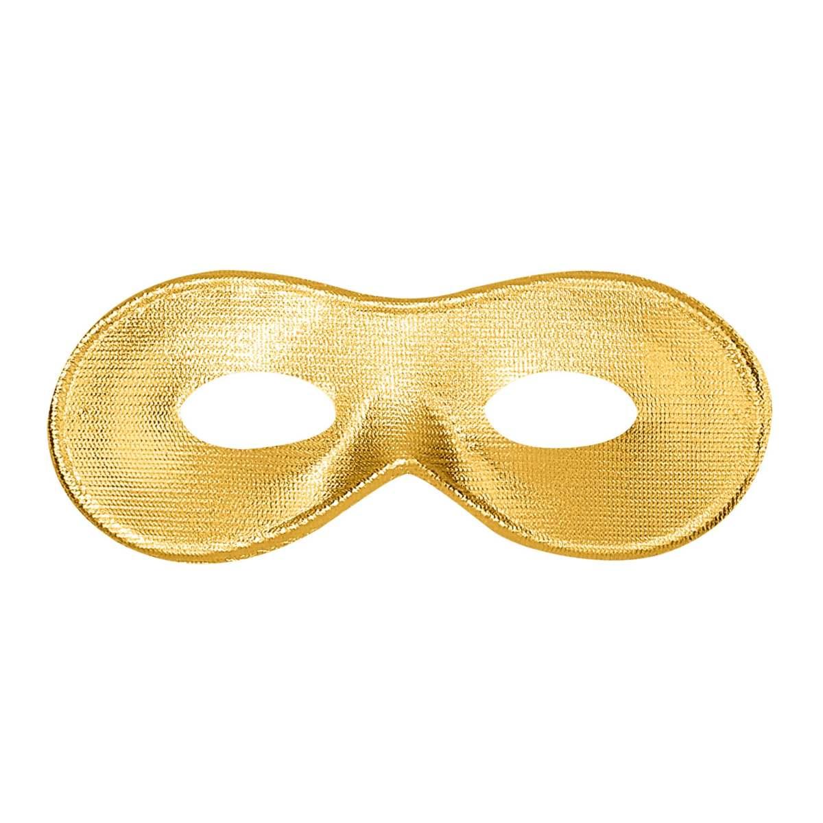 Maschera Viso Domino Tessuto Oro |Widmann