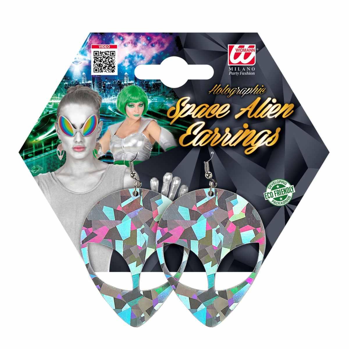 Orecchini Alieno Extraterrestre Olografici |Widmann