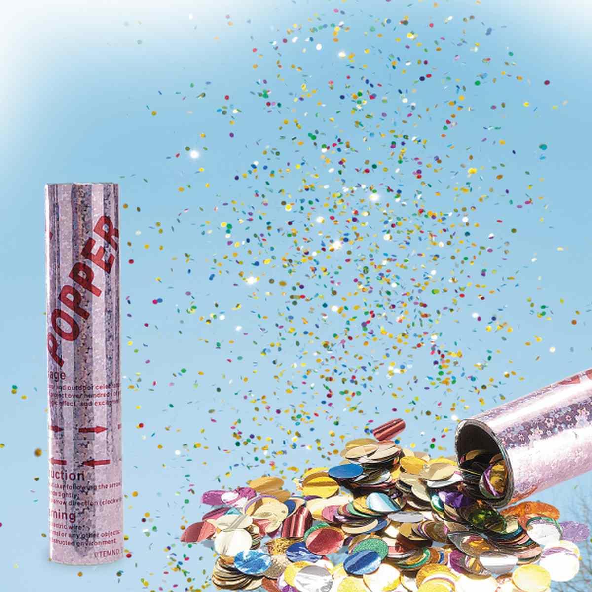 Tubo Sparacoriandoli Metalizzati cm.20 |Carnival Toys