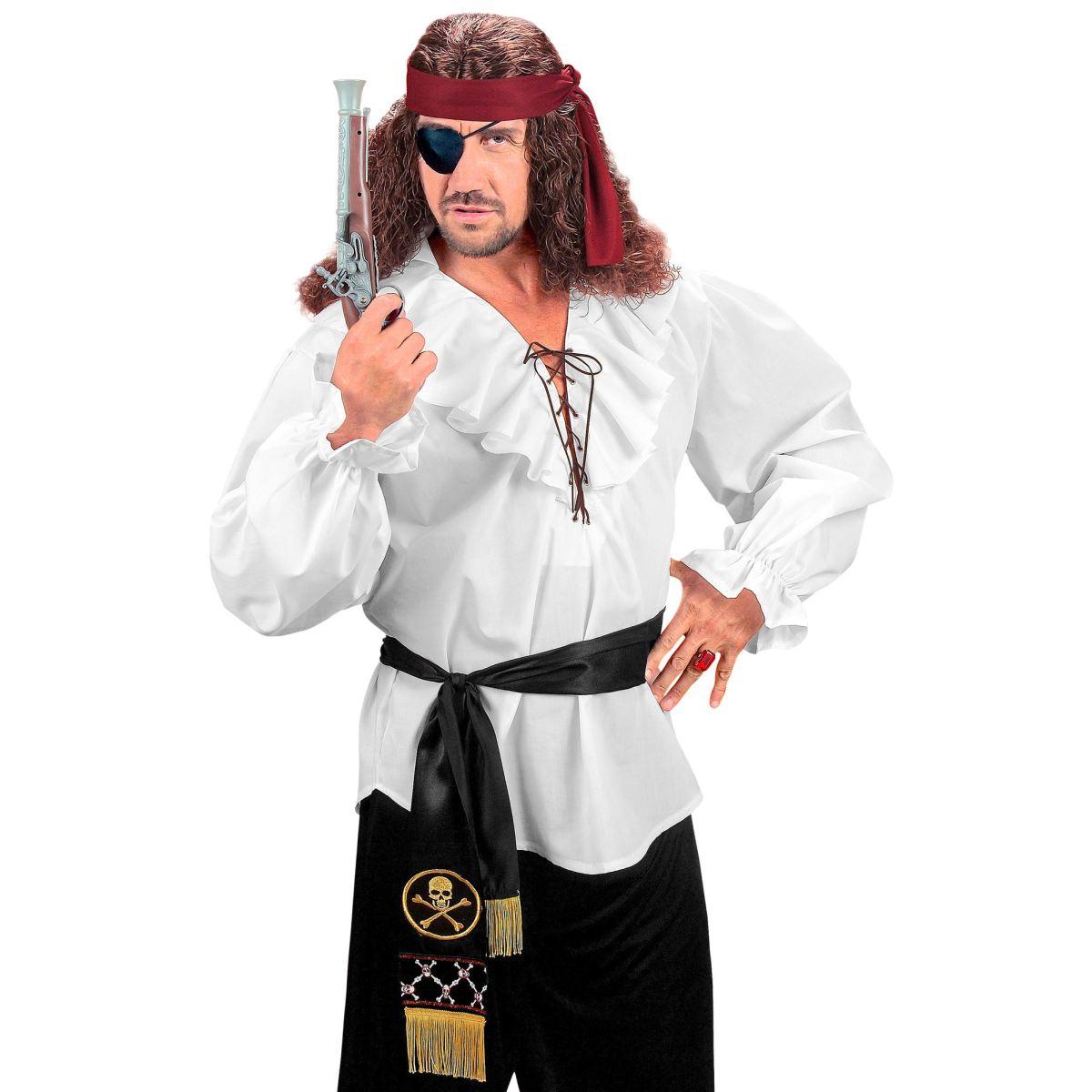 Cintura Pirata Raso Nera con Decori |Widmann