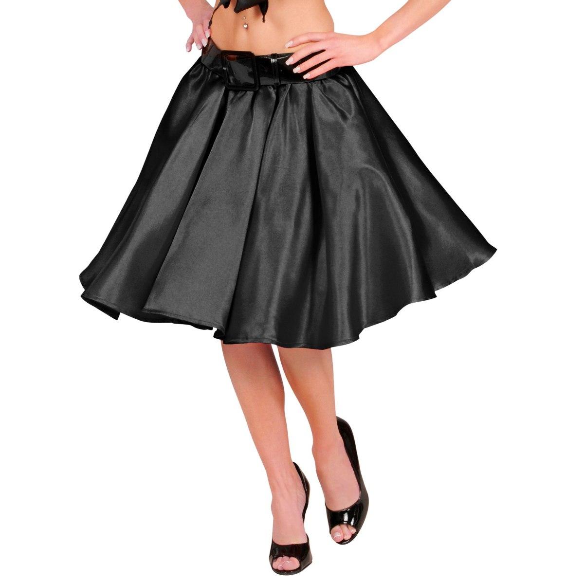 Gonna Nera Raso |Widmann