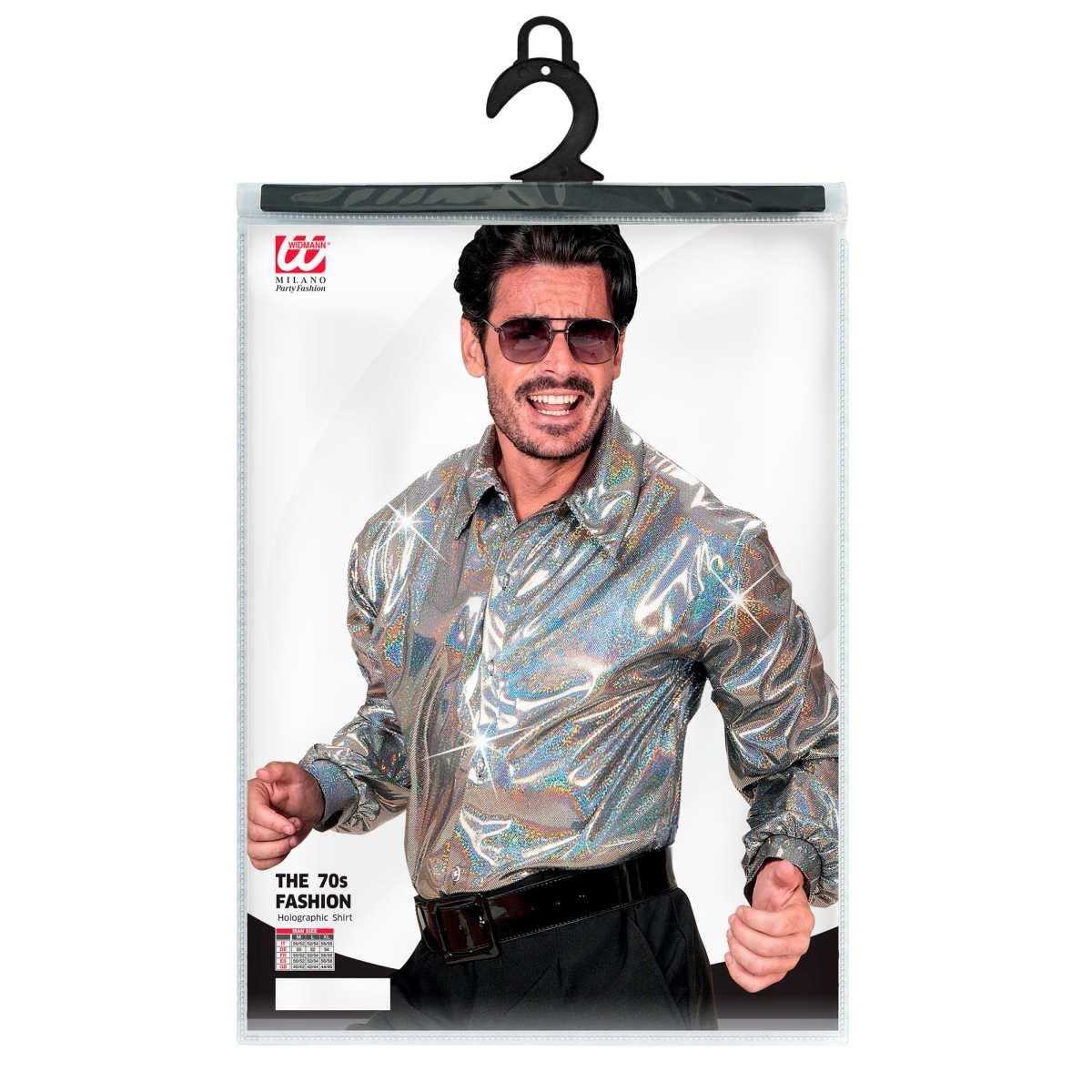 Camicia Argento Olografica Disco |Widmann