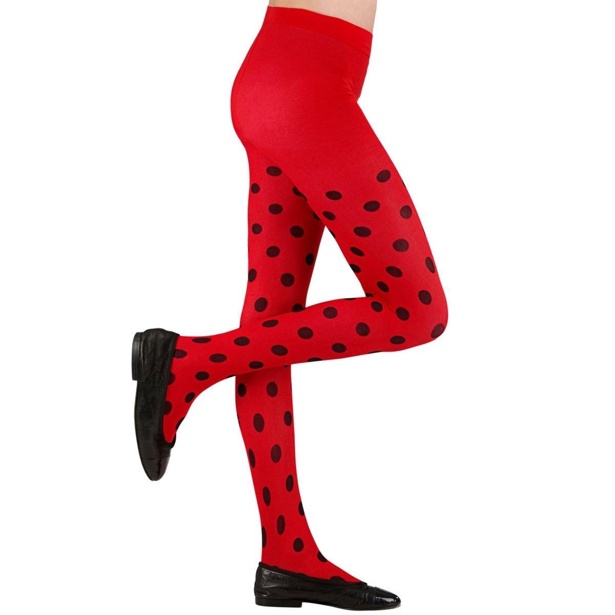 Collant Pois Coccinella Nere Rosse |Widmann