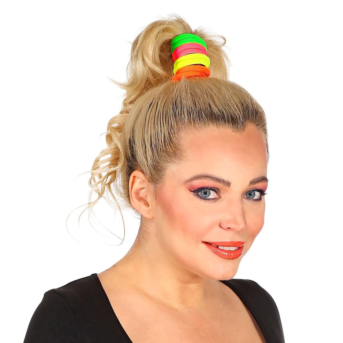 Elastici Capelli Fluorescenti Set pz.8 |Widmann