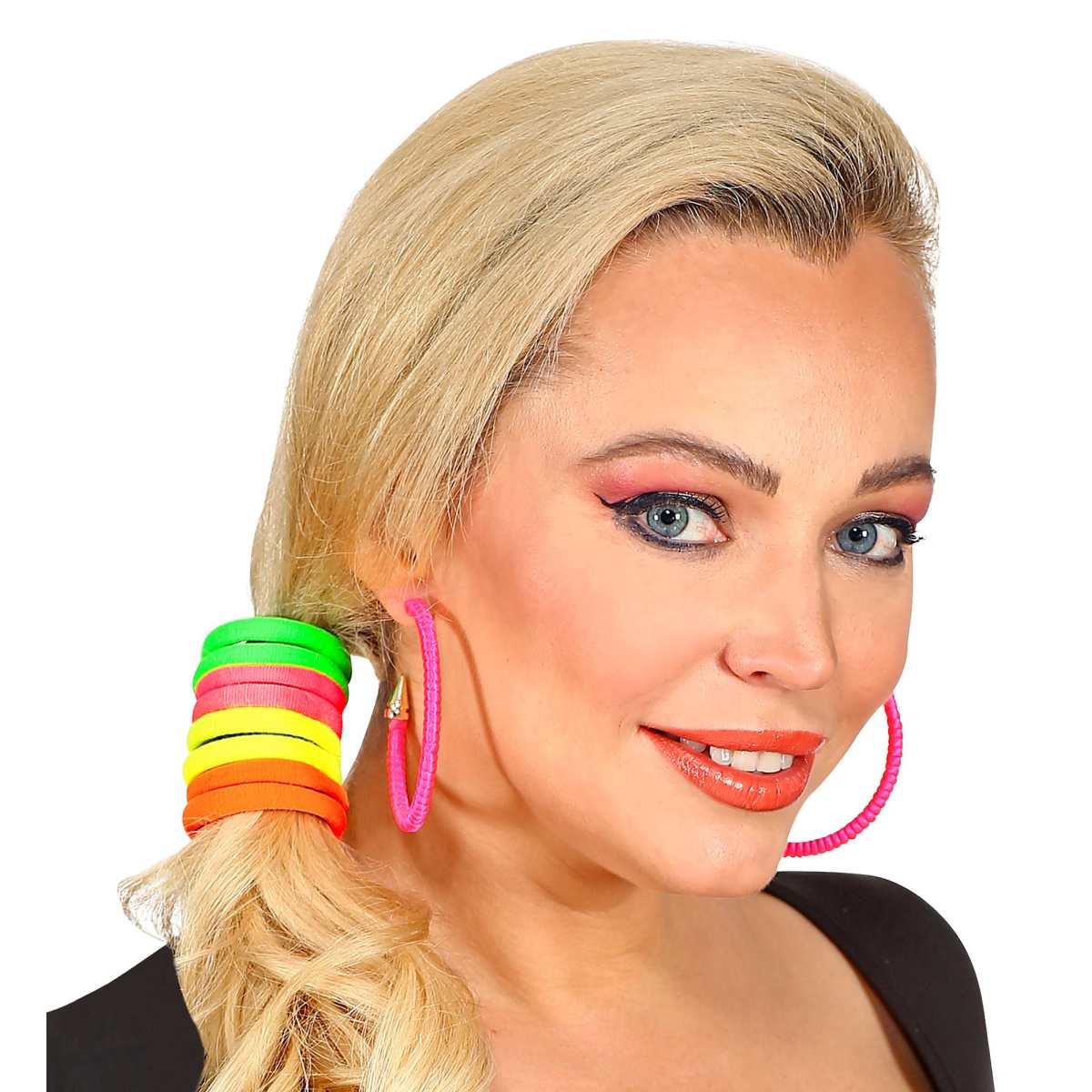 Elastici Capelli Fluorescenti Set pz.8 |Widmann