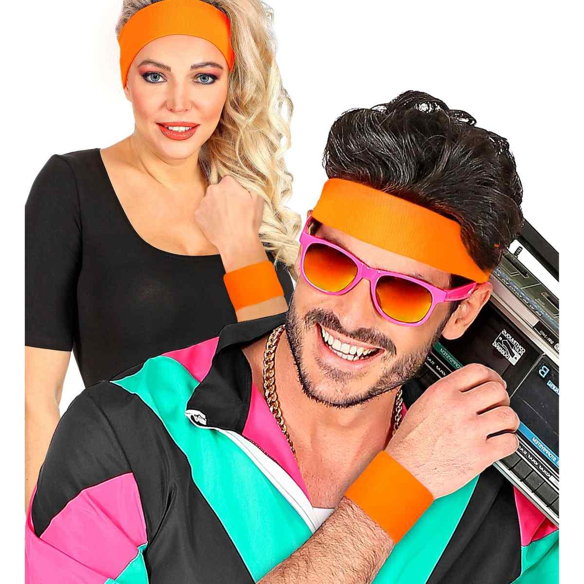 Polsini Arancione Fluorescente Set pz.2 |Widmann