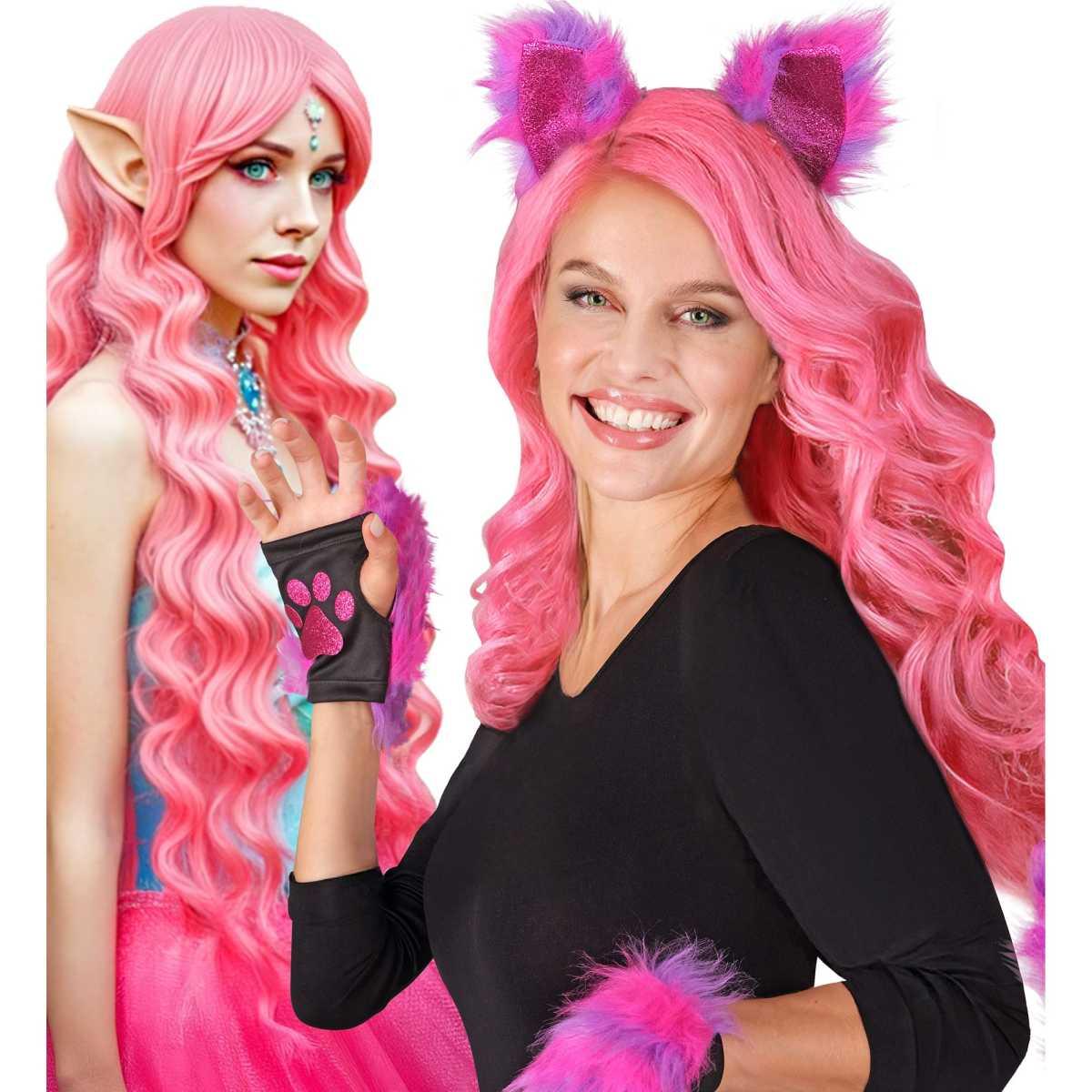 Parrucca Dream Rosa Riccia |Widmann