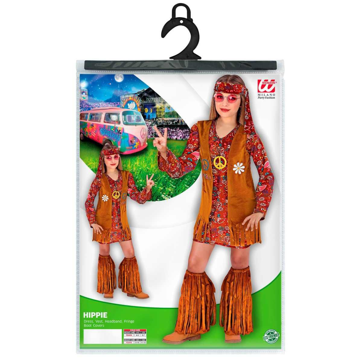Costume Anni '70/'80 Hippie Girl |Widmann