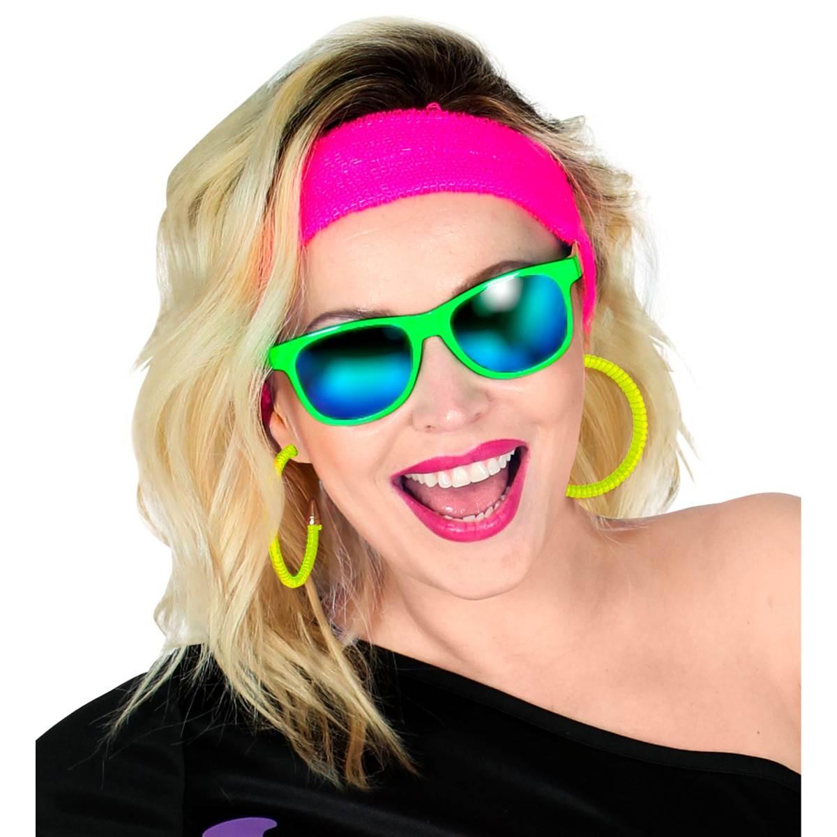 Orecchini Giallo a Cerchio Fluorescenti |Widmann