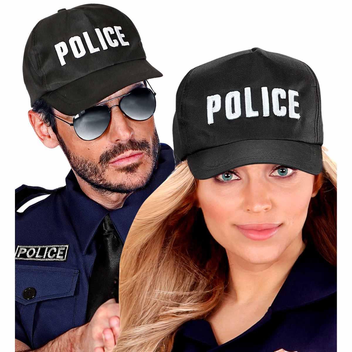 Cappello Poliziotto Nero con Visiera Regolabile |Widmann