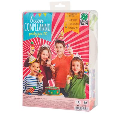 Party Compleanno Set pz.20 per 10 Persone |Carnival Toys