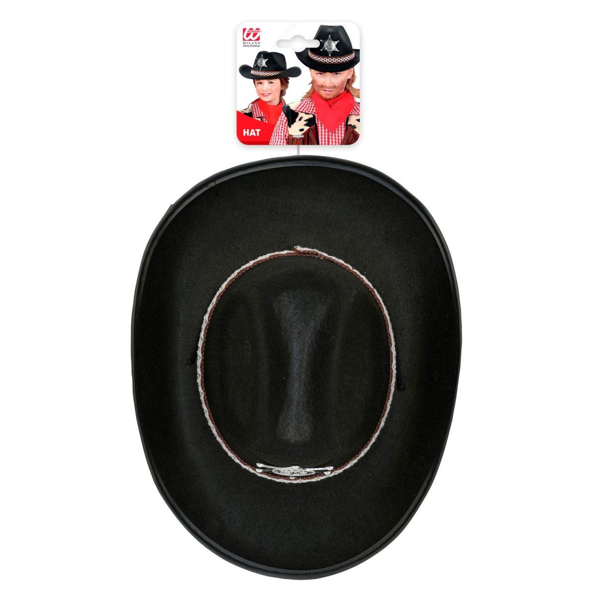 Cappello Cowboy Sceriffo Baby Nero |Widmann