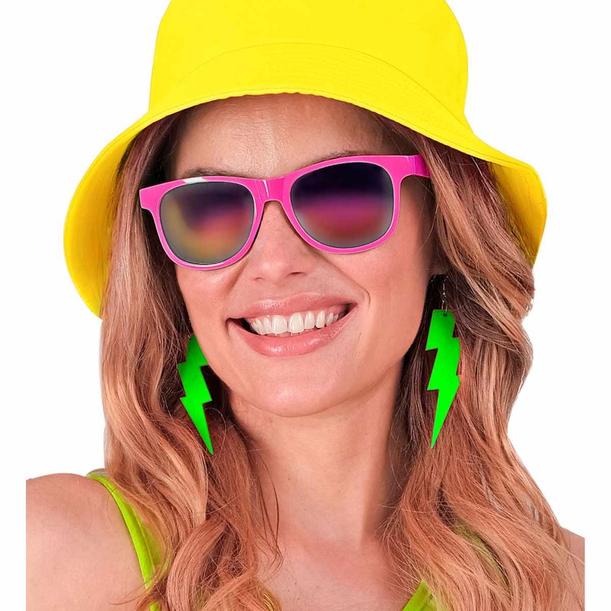 Orecchini Fulmine Verdi Fluorescenti |Widmann