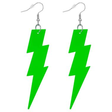 Orecchini Fulmine Verdi Fluorescenti |Widmann