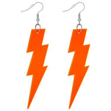 Orecchini Fulmine Arancione Fluorescenti |Widmann