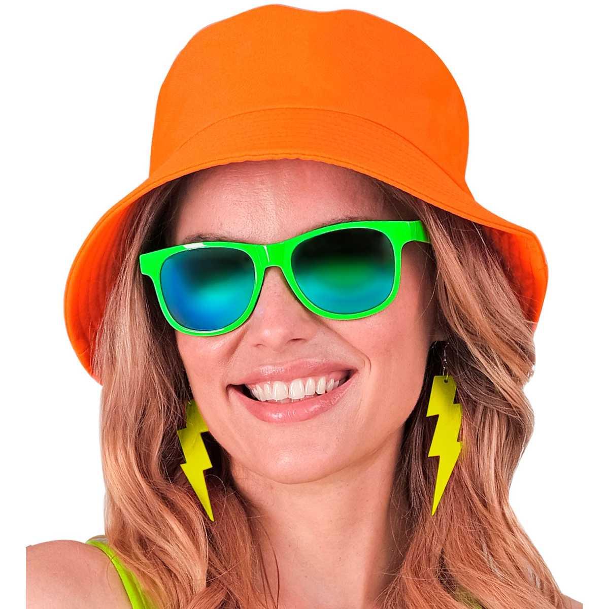 Cappello Pescatore Tessuto Arancione Fluo |Widmann