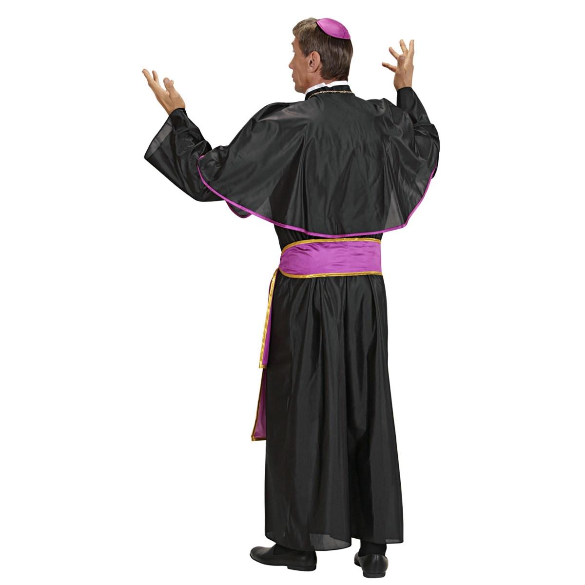 Costume Cardinale Nero e Viola |Widmann