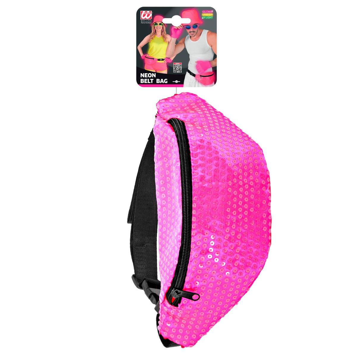 Borsa Marsupio Paillettes Rosa Fluo |Widmann