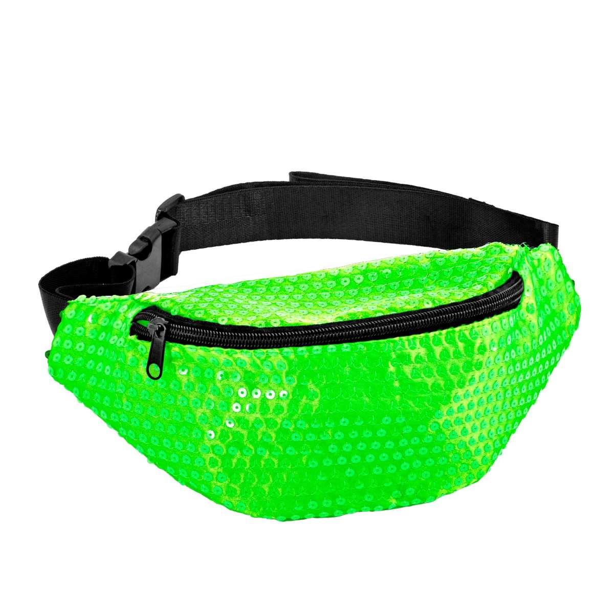 Borsa Marsupio Paillettes Verde Fluo |Widmann